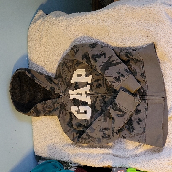 GAP Star Wars Faux Fur-Lined Sweatshirt/Hoodie Boy's Size 8 - Picture 5 of 9